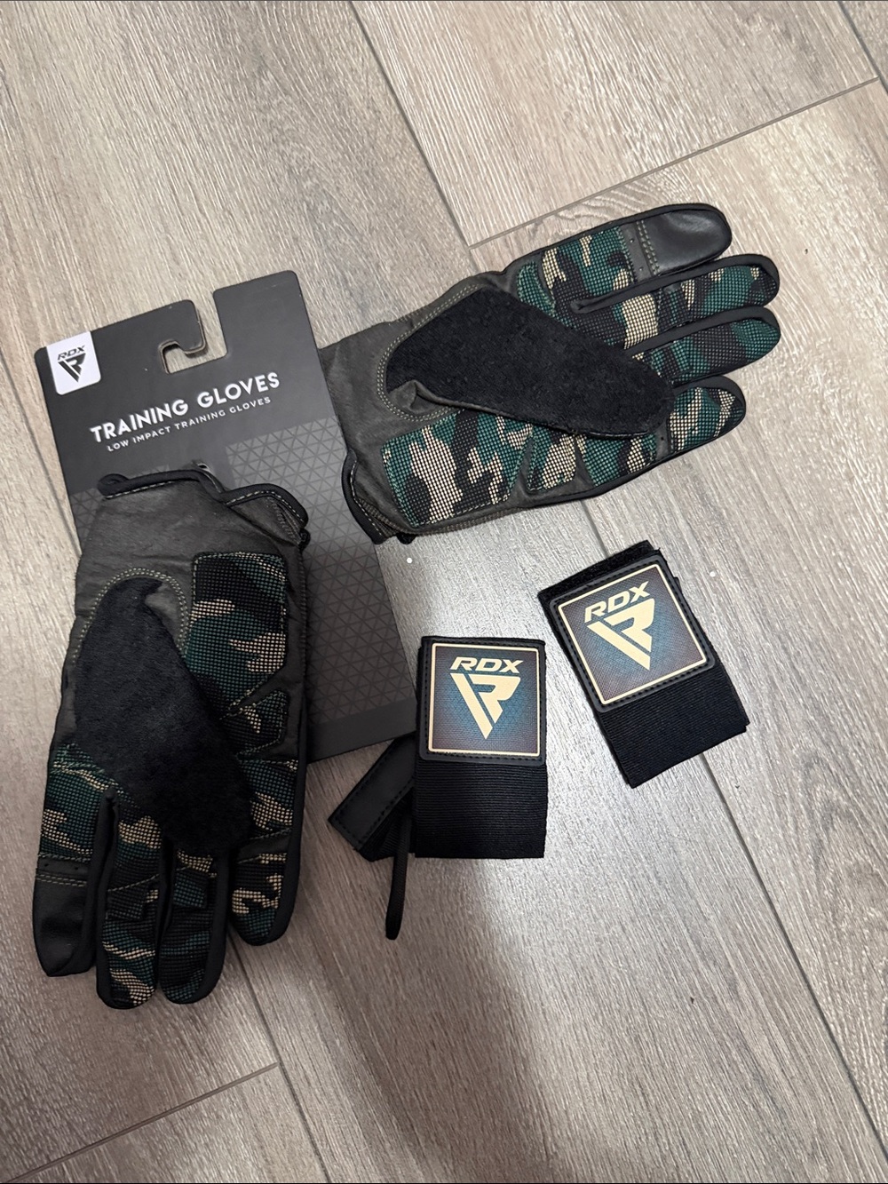 Men's Camouflage Training Gloves - Green Camo